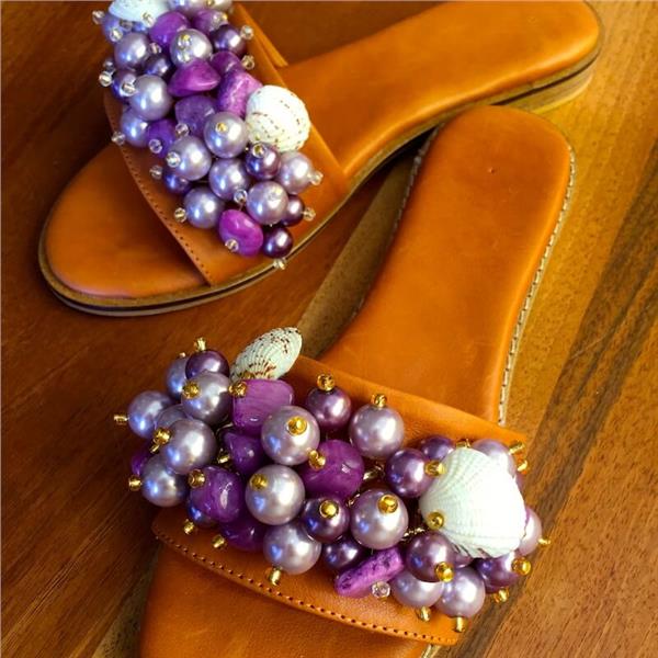 Kadın Sandalet ™ Purple Day